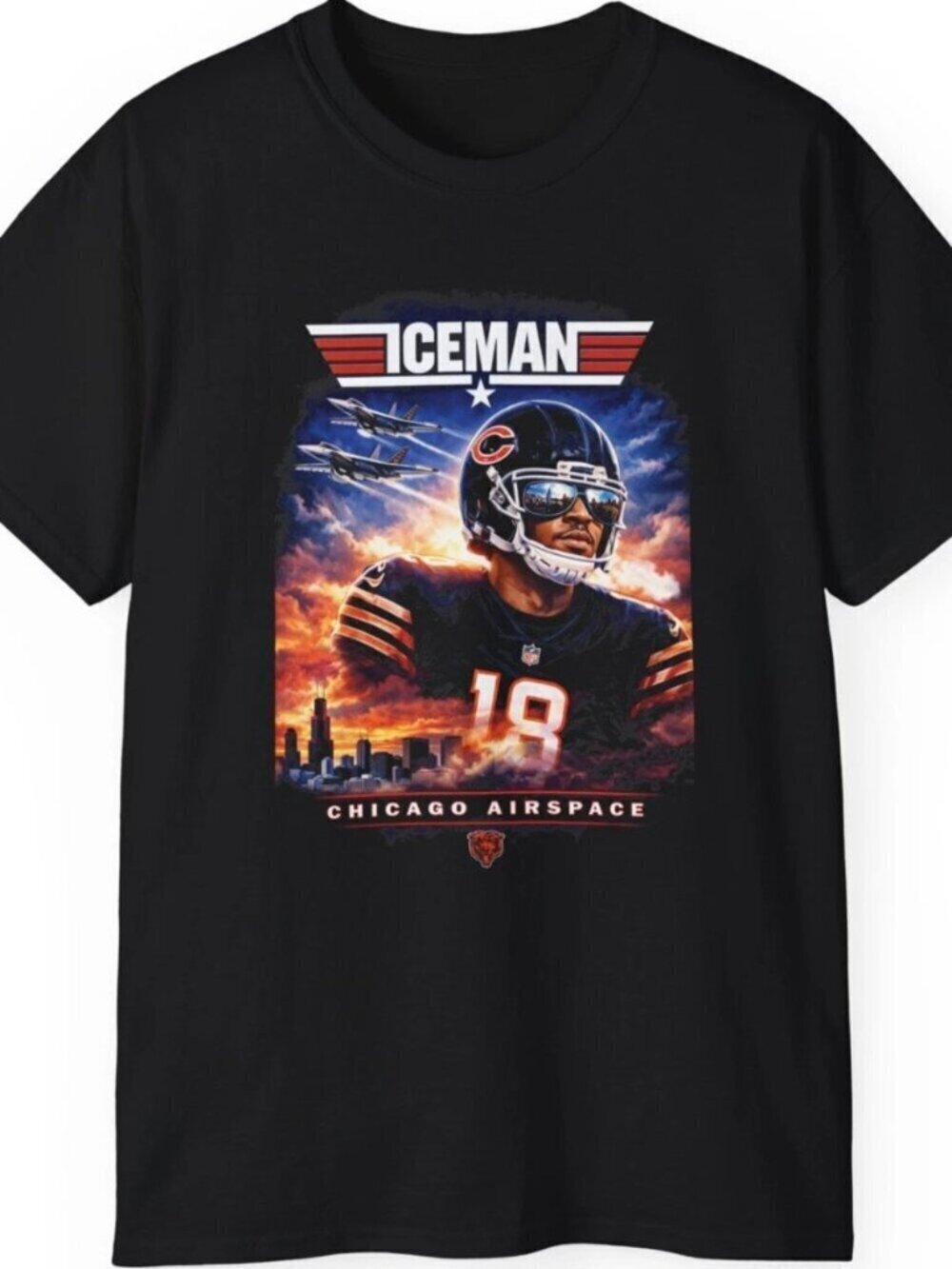Caleb Williams Ice Man Chicago Bears Tee Funny T Shirt